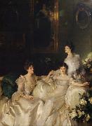 John Singer Sargent The Wyndham Sisters Lady Elcho,Mrs.Adeane,and Mrs.Tennanet (mk18) oil painting on canvas